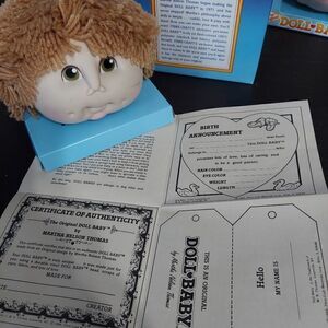 1984 Vintage The Original Doll Baby Doll Head NEW